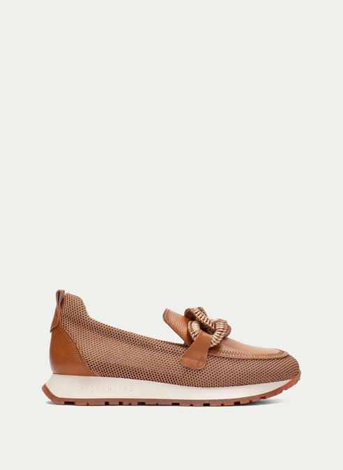 outlet mocassino-sport kansas cuoio - hispanitas