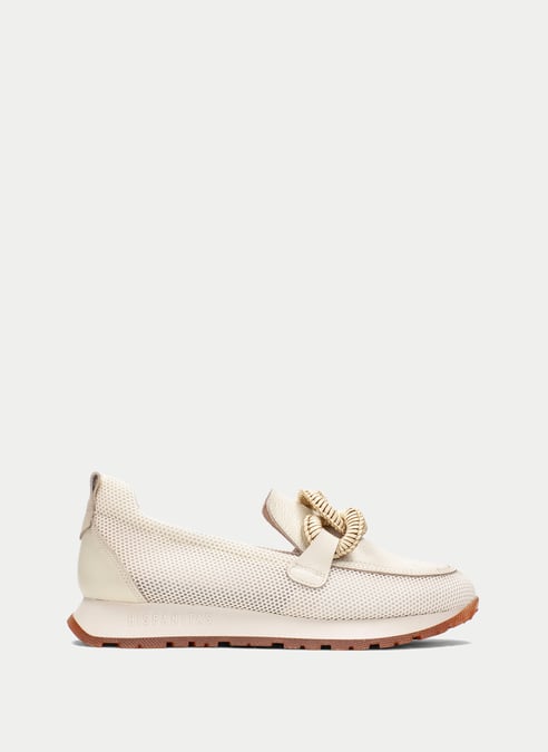 outlet mocassino-sport kansas latte - hispanitas
