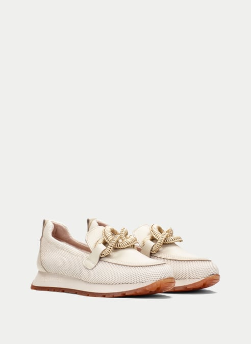 outlet mocassino-sport kansas latte - hispanitas