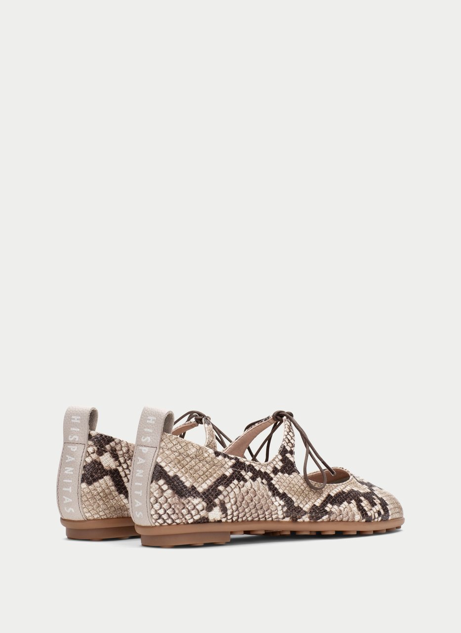ballerinas bombay snake-taupe