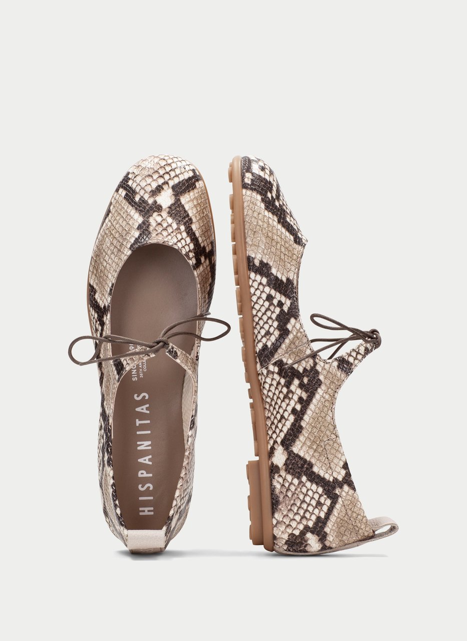 ballerinas bombay snake-taupe
