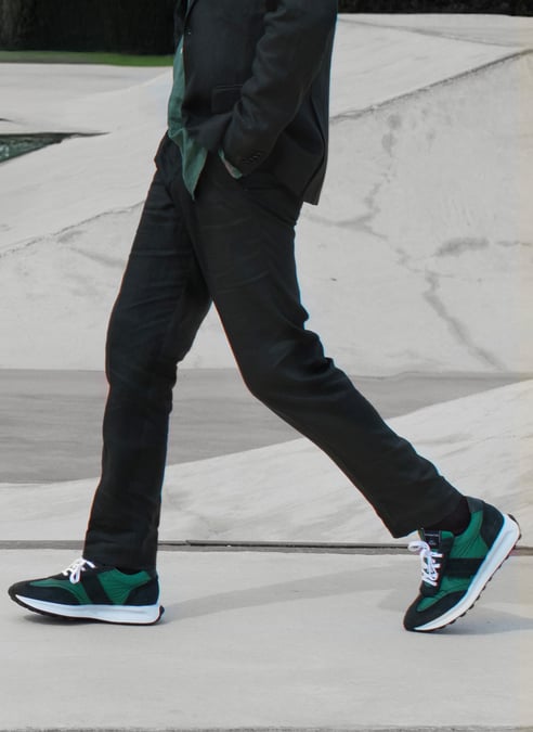 zapatos deportivo racing verde - hispanitas