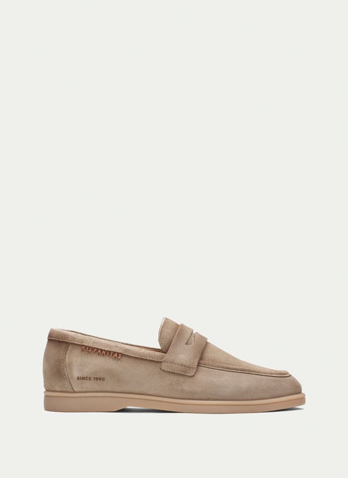 zapatos mocasín toscana taupe - hispanitas