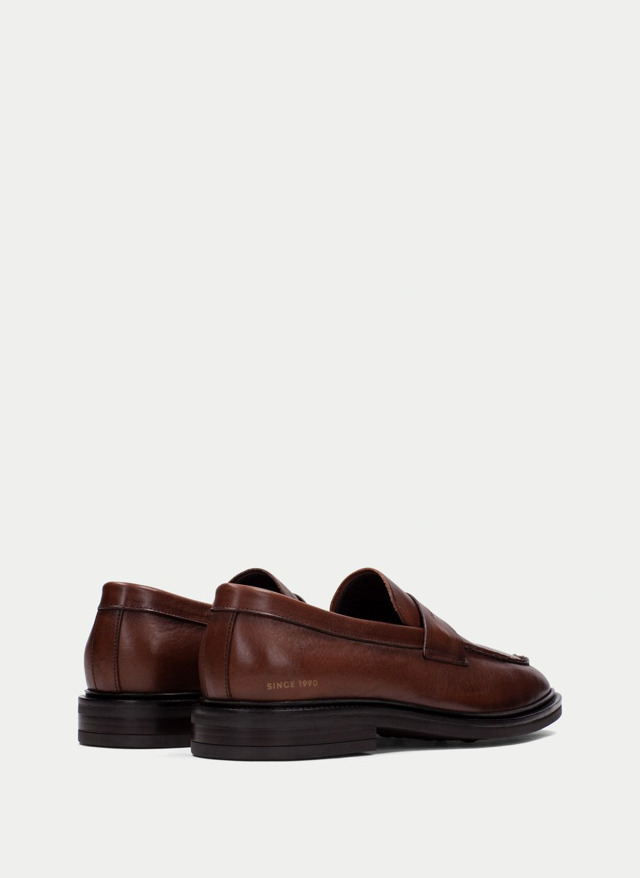 mocasín lincoln cuero