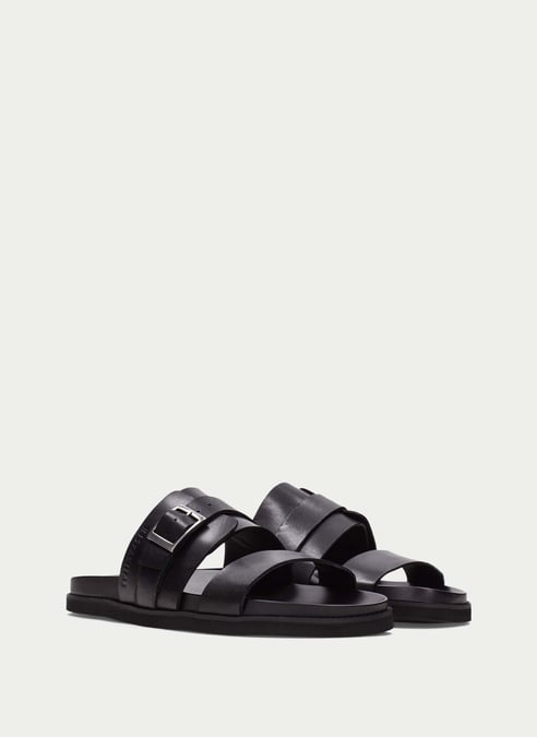 zapatos sandalia  negro - hispanitas