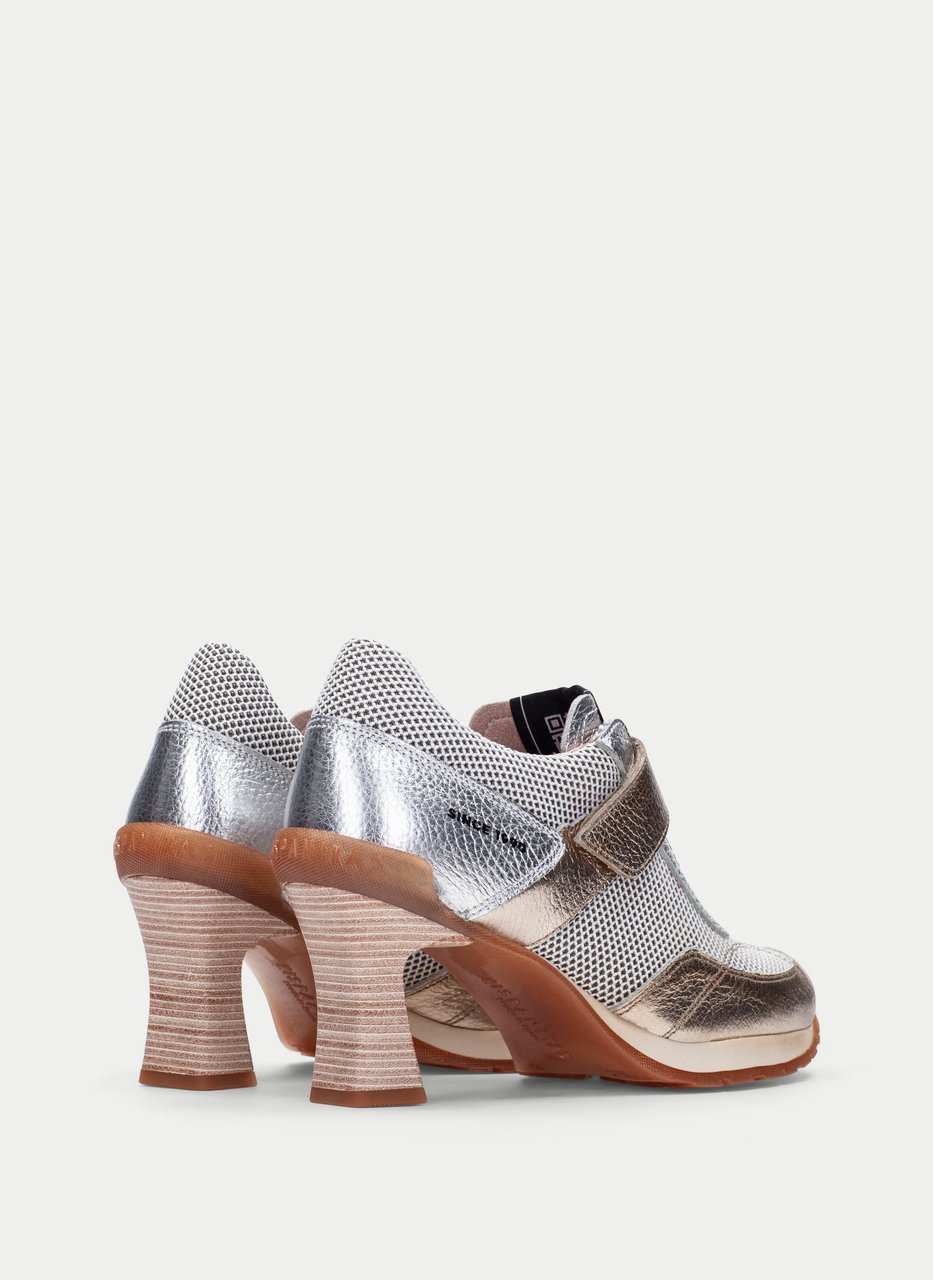 scarpe tacco saigon metallizzati