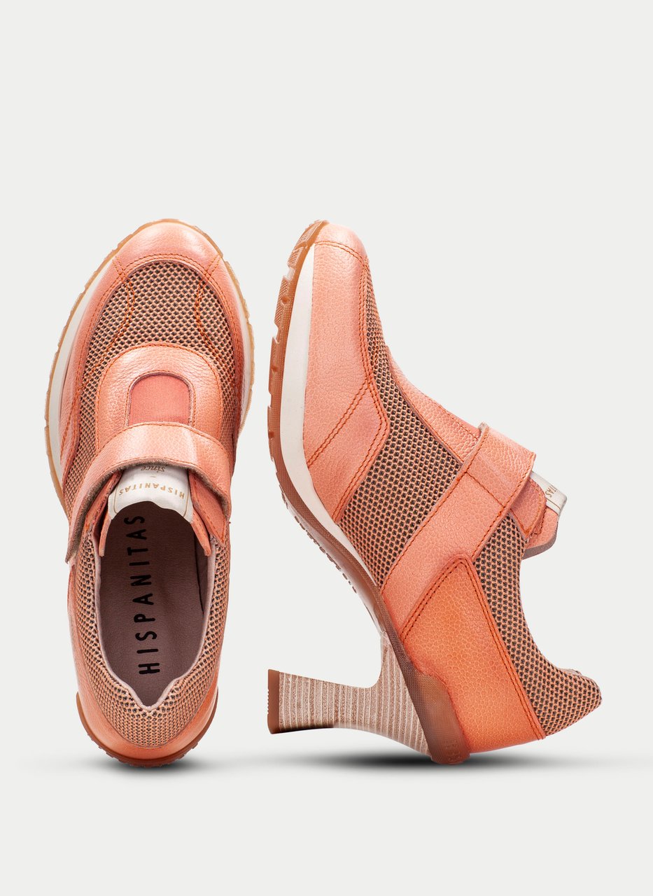 scarpe tacco saigon corallo