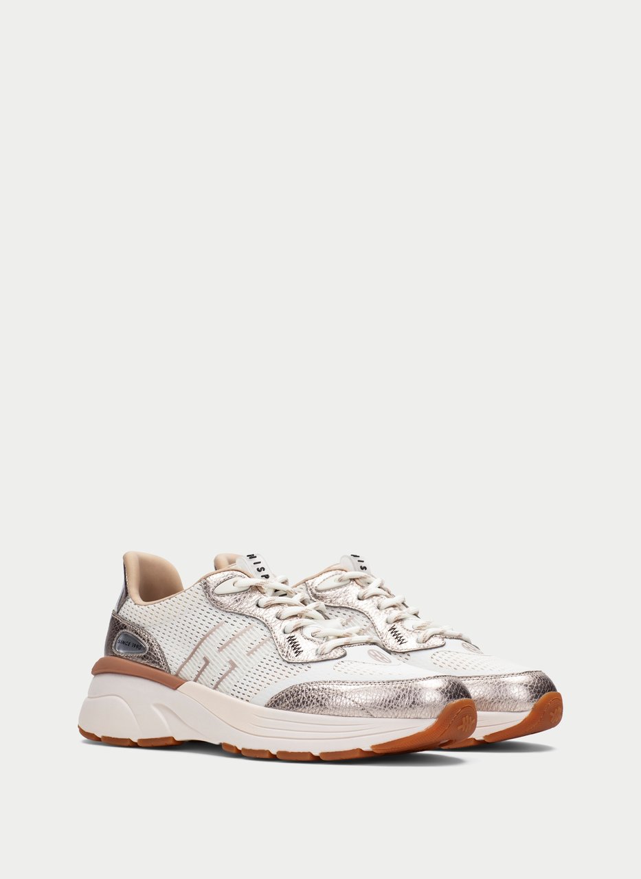 sneaker loto white-champagne