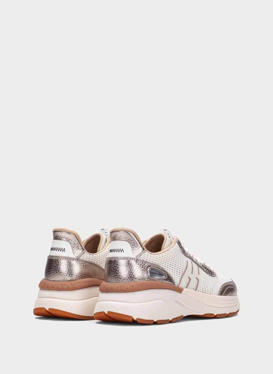 sneaker loto white-champagne
