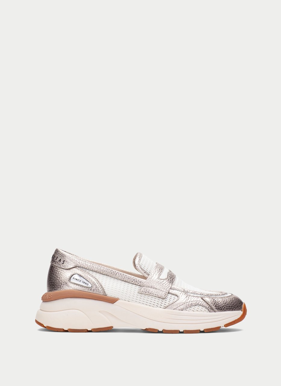 mocasín sport loto blanco-cava