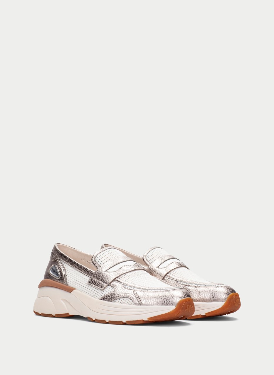 mocasín sport loto blanco-cava