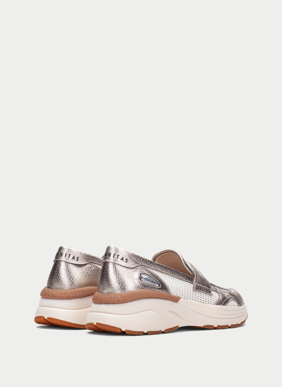 mocasín sport loto blanco-cava