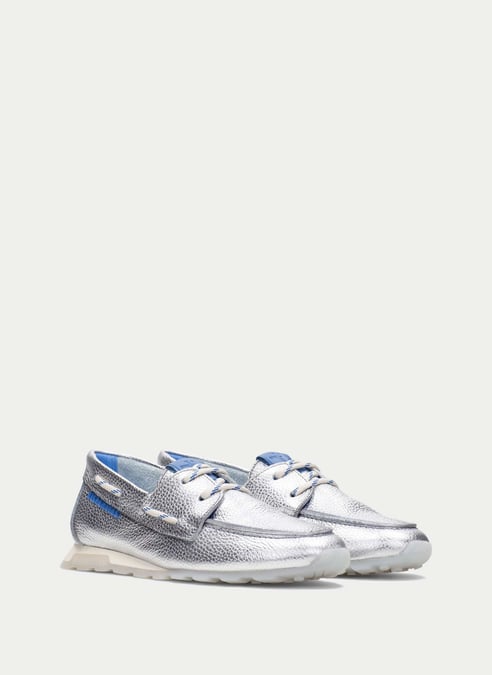 zapatos náuticos zinnia plata - hispanitas
