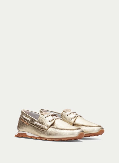 scarpe barca zinnia platino - hispanitas