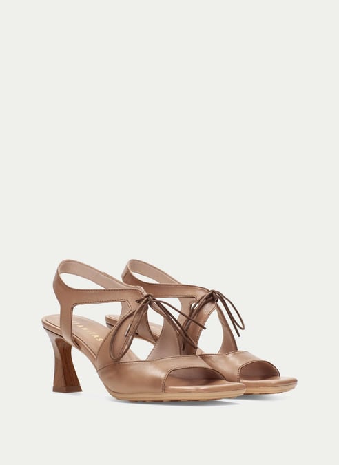 scarpe sandali-tacco rosa almond - hispanitas
