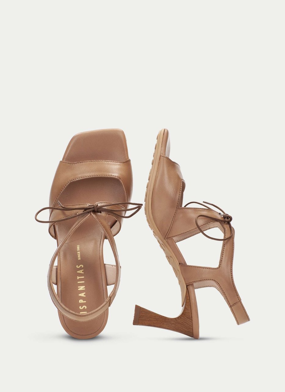 heeled sandal rosa almond