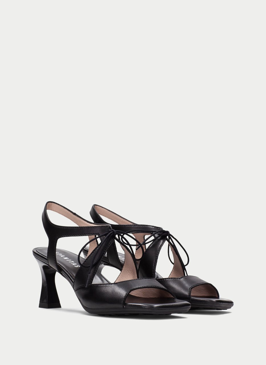 heeled sandal rosa preto