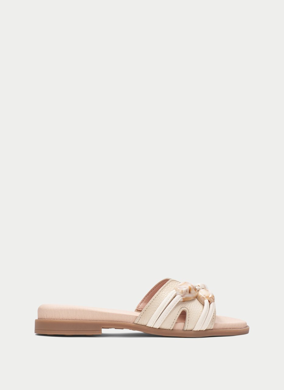sandalia plana bali crema