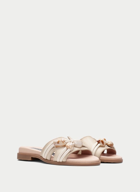 scarpe sandali-piatti bali panna - hispanitas