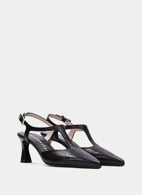 scarpe t-strap giorgia nero - hispanitas