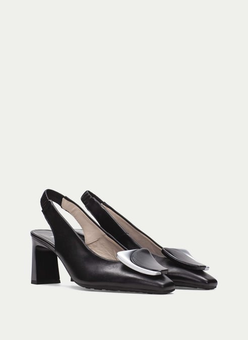scarpe senza-tacco amapola nero - hispanitas