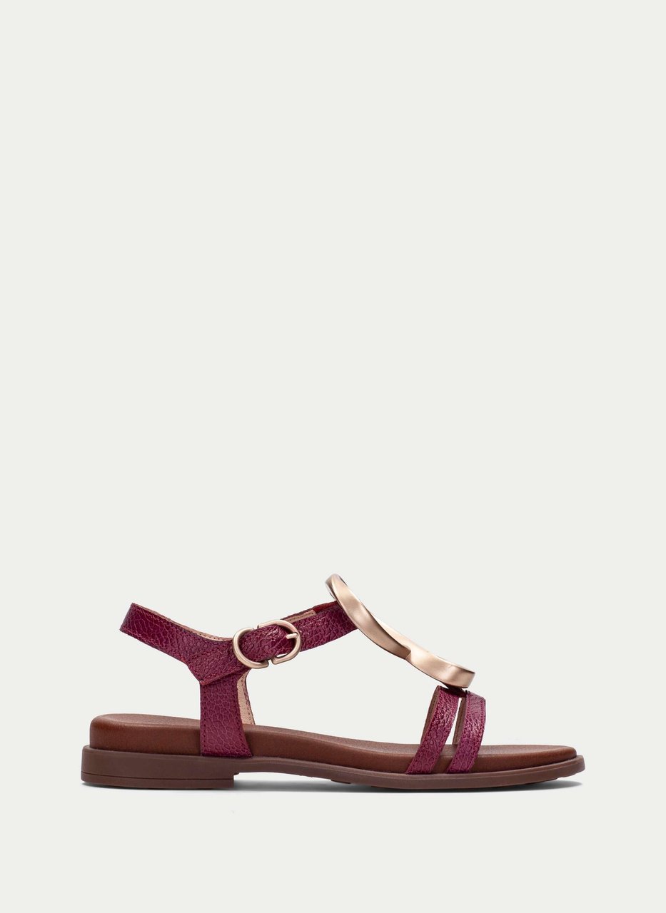flat sandal bali cherry