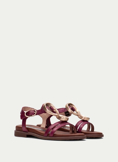 scarpe sandali-piatti bali cherry - hispanitas