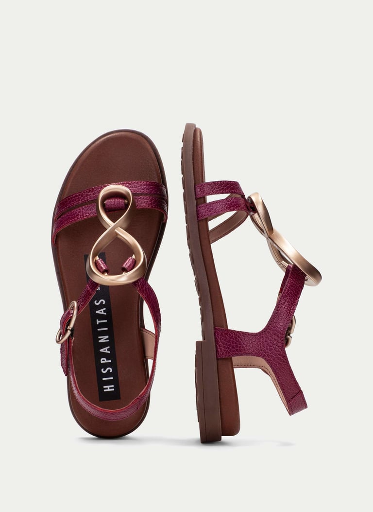 Sandalia Plana HV264765 CHERRY ZAPATOS 60131 | HISPANITAS ®️