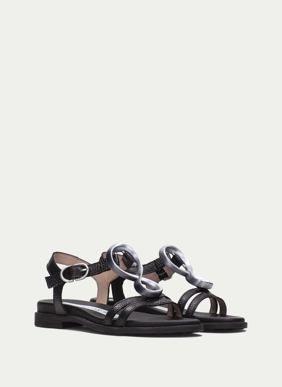 flat sandal bali black
