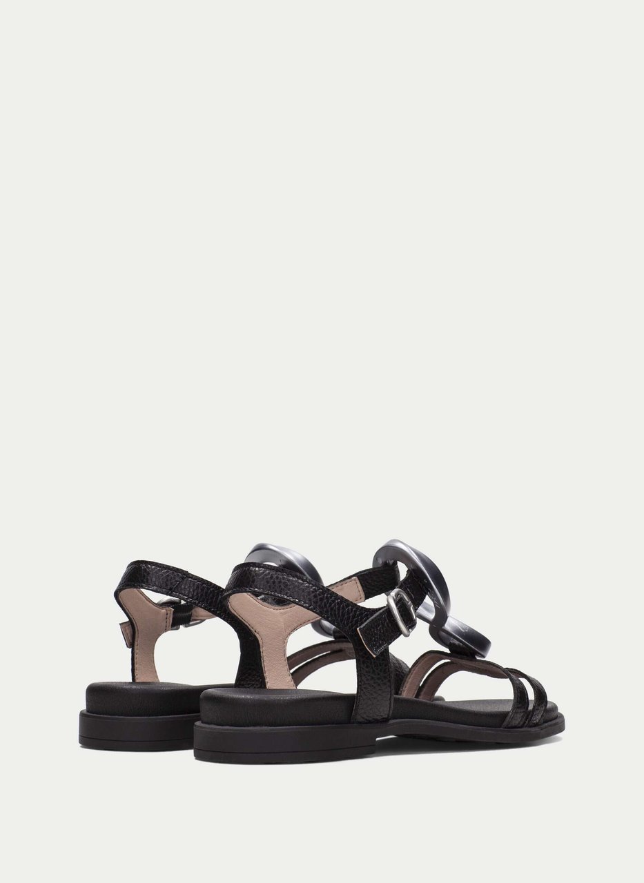 flat sandal bali black