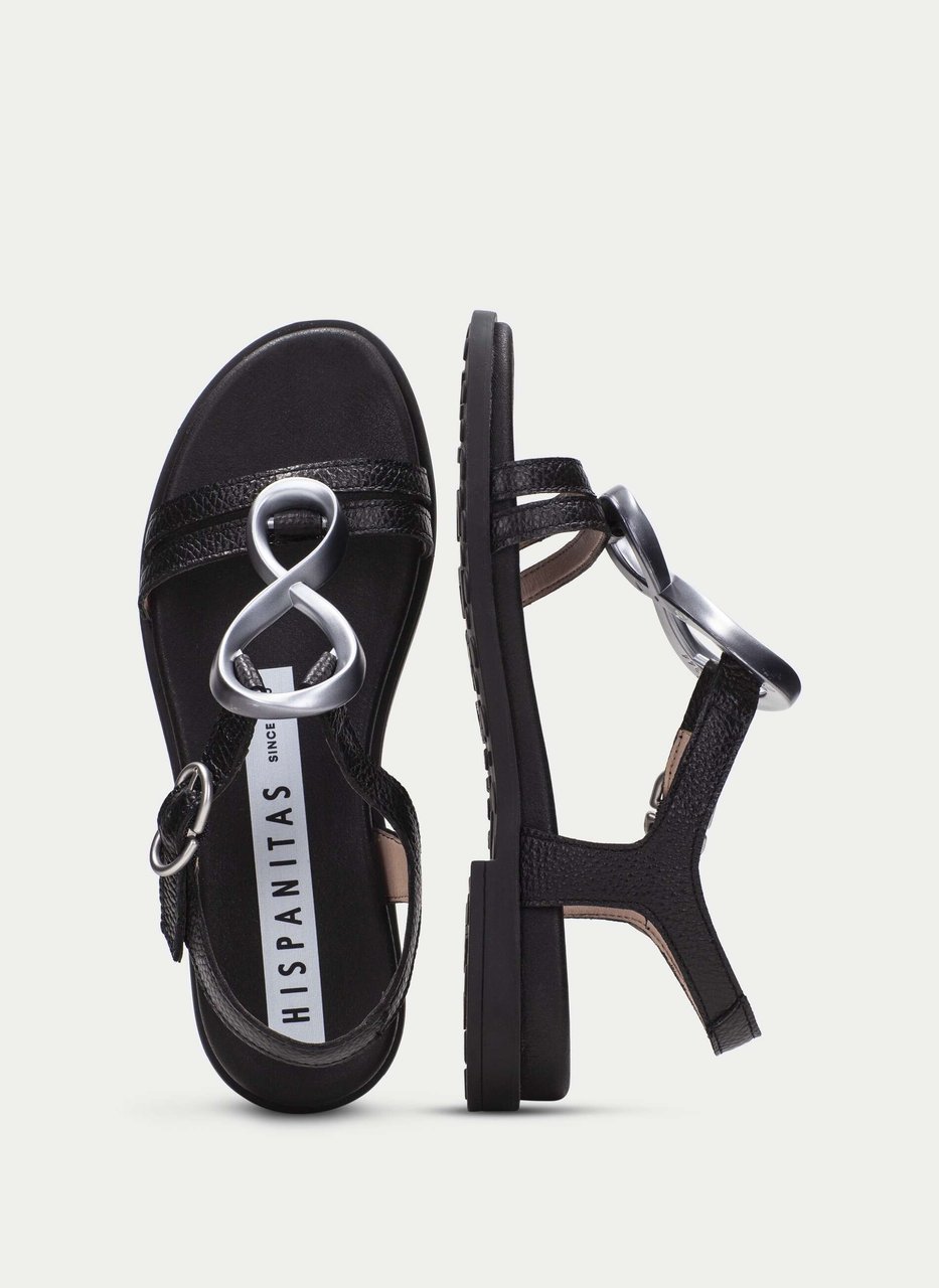 flat sandal bali black