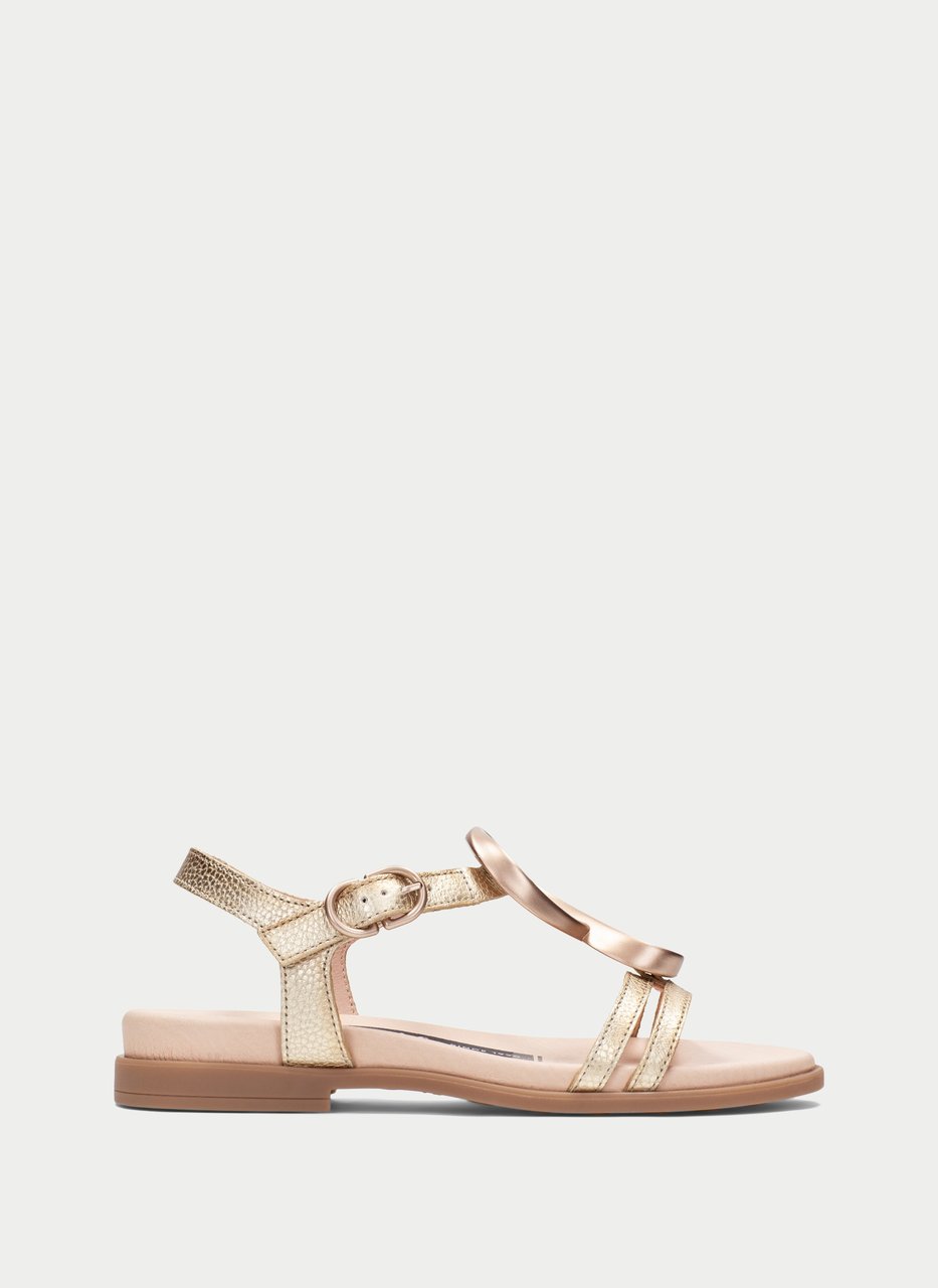 flat sandal bali platin
