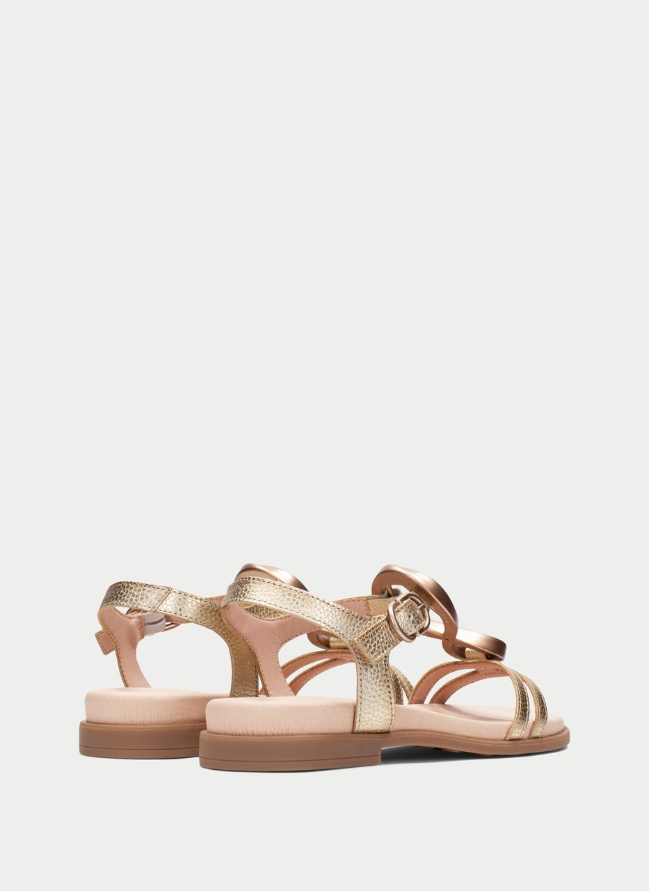 flat sandal bali platin