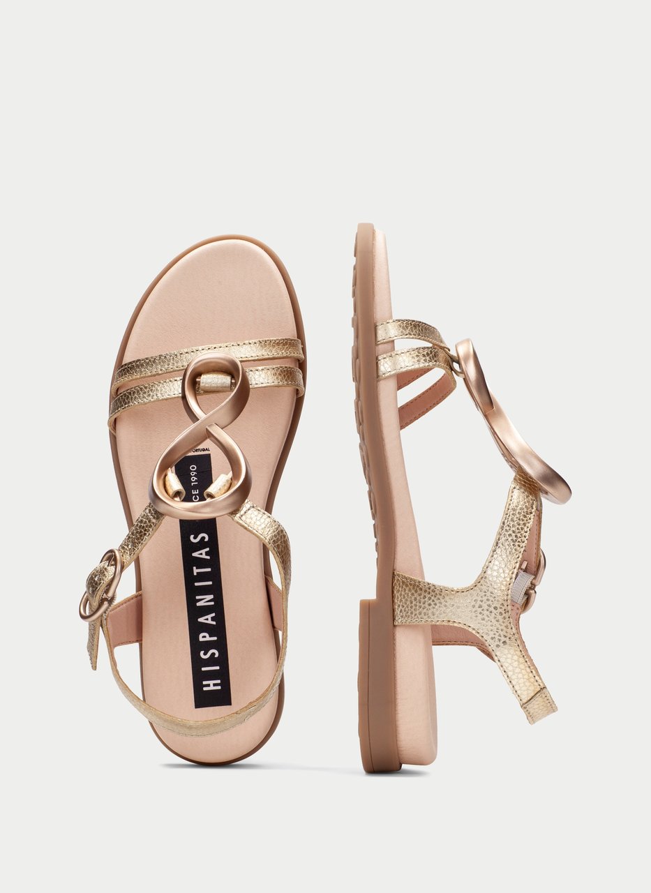 flat sandal bali platin