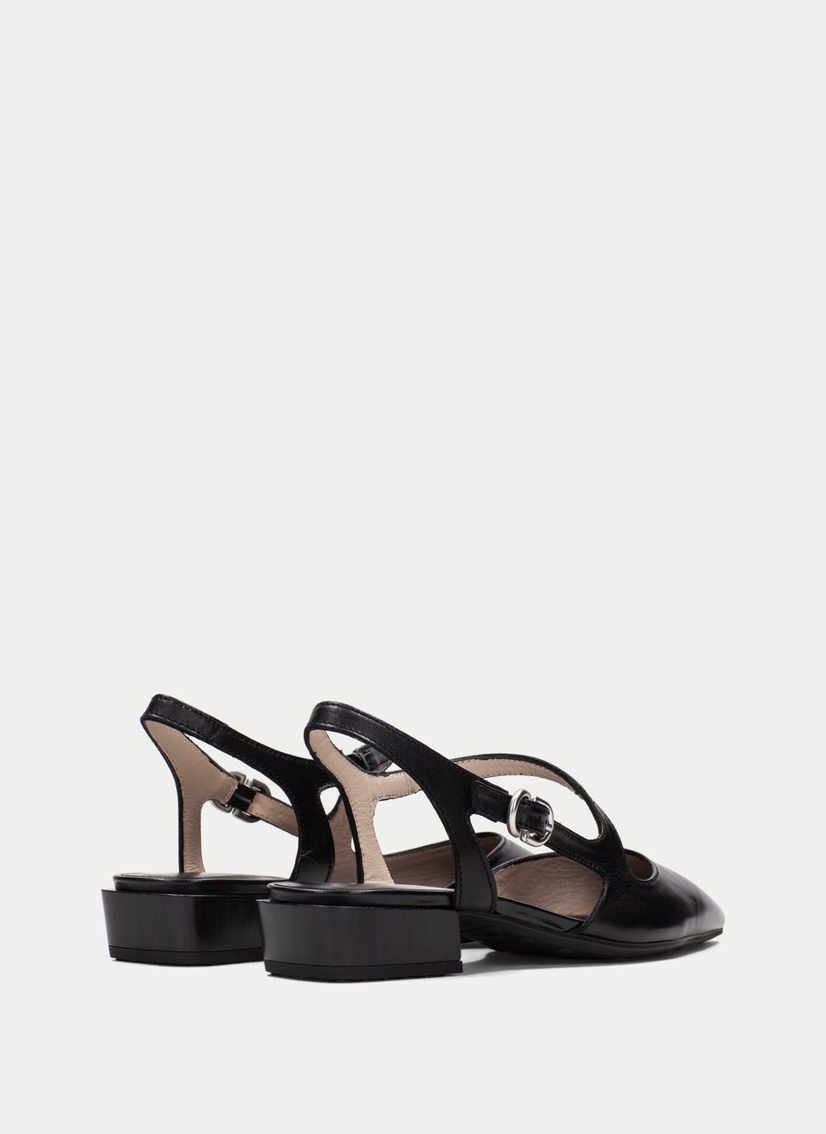 slingpump lila schwarz