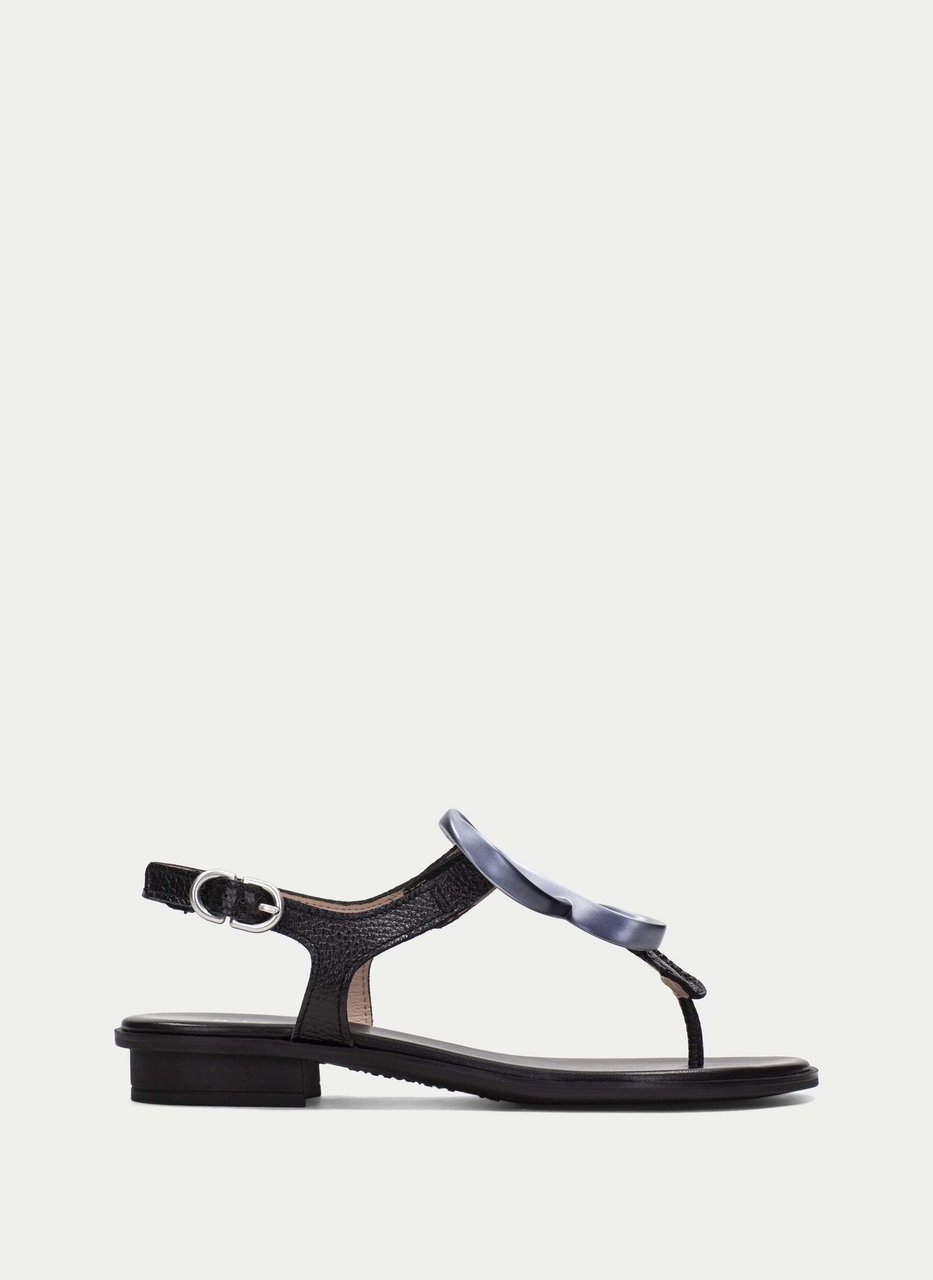 sandalia plana ibiza negro