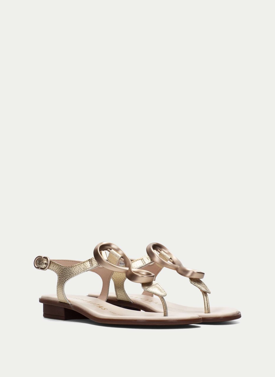 flat sandal ibiza platin
