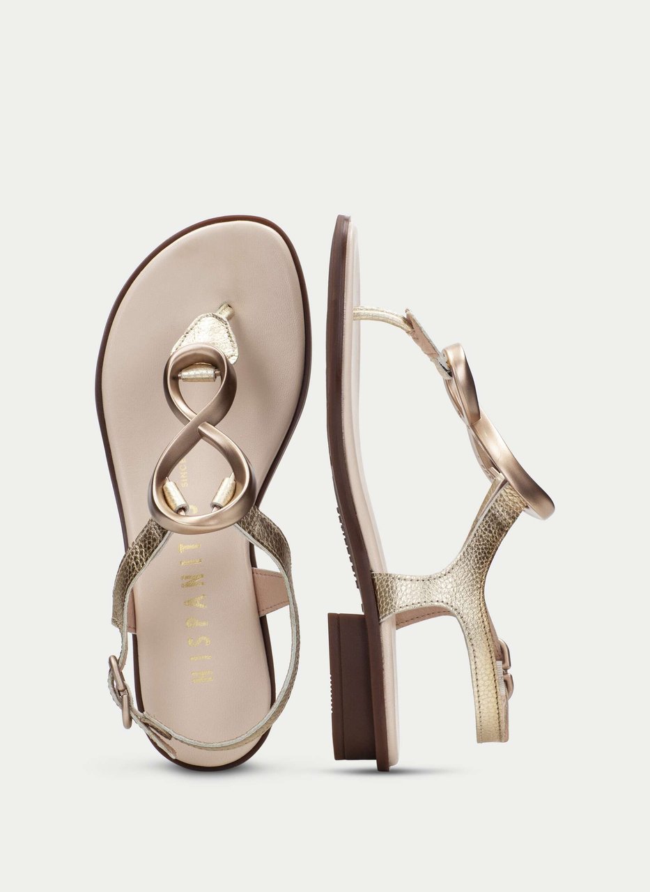 flat sandal ibiza platin