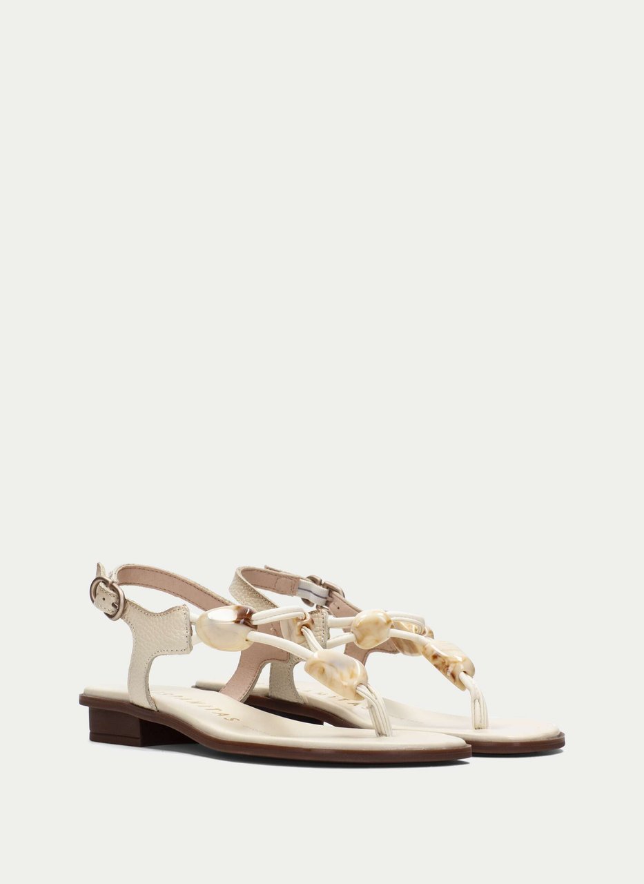 flat sandal ibiza creme