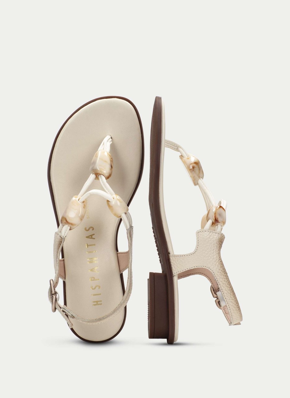flat sandal ibiza creme