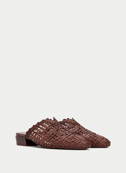 scarpe mule azucena nocciola - hispanitas