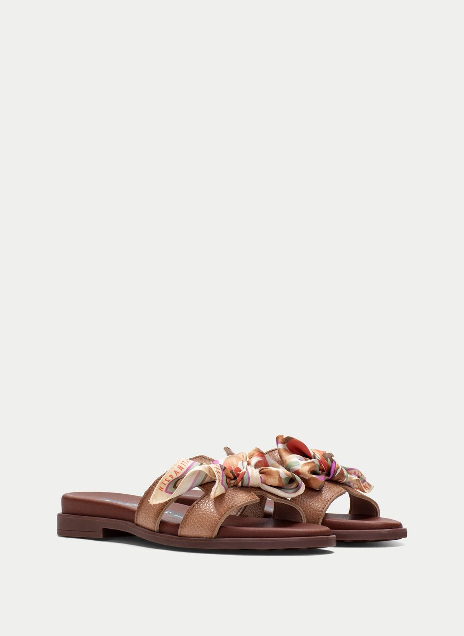 flat sandal bali almond