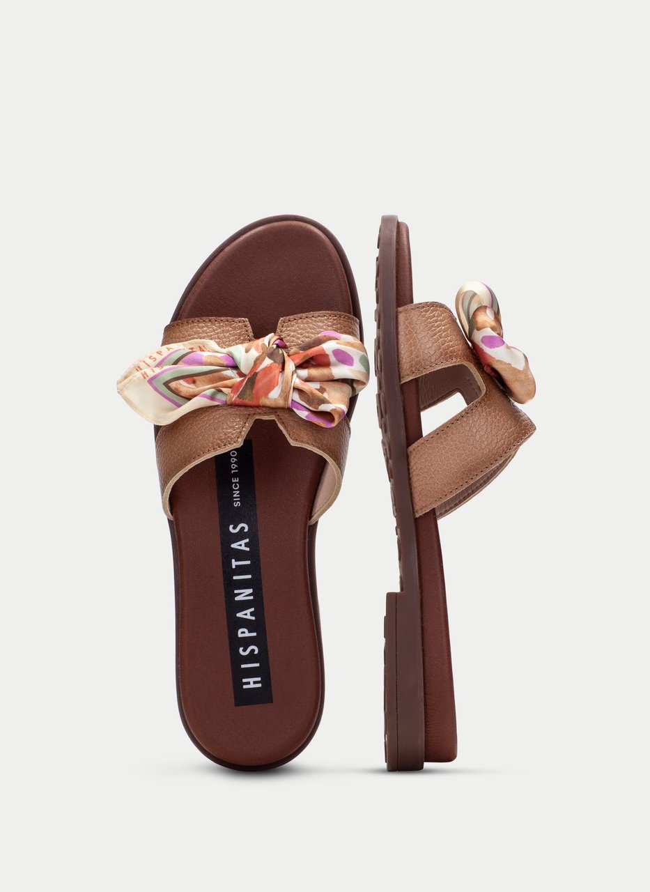 flat sandal bali almond