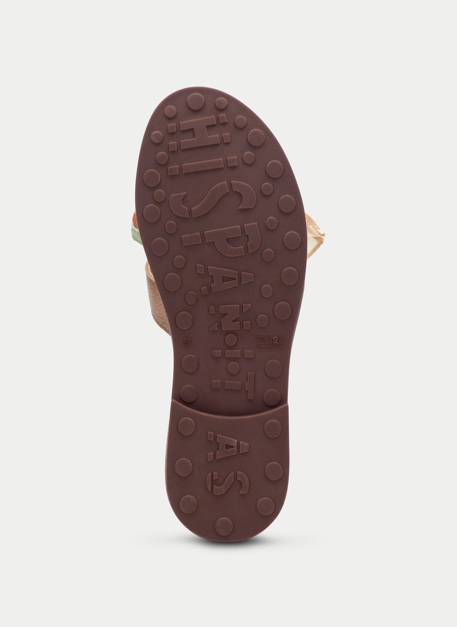 flat sandal bali almond