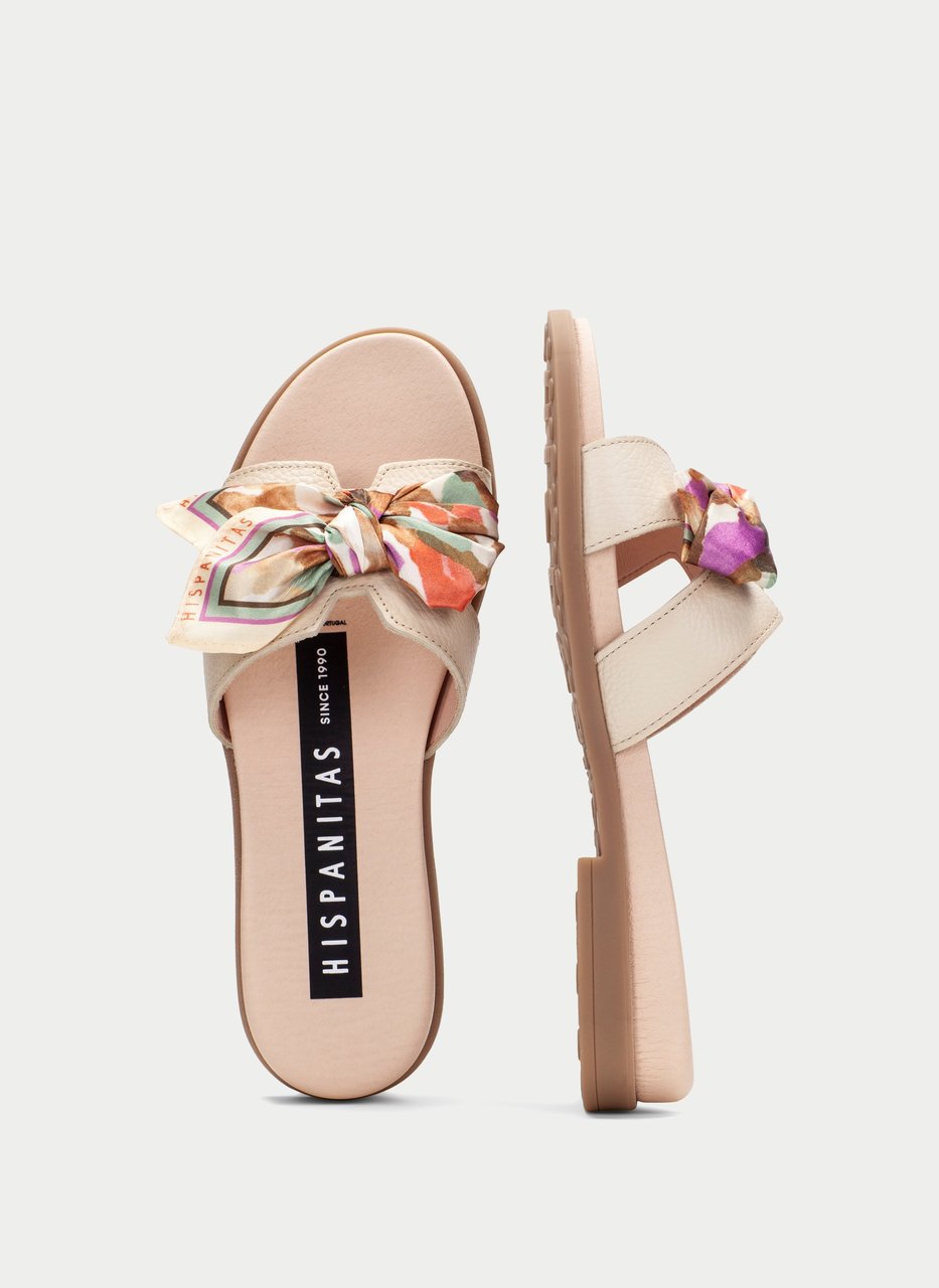flat sandal bali cream