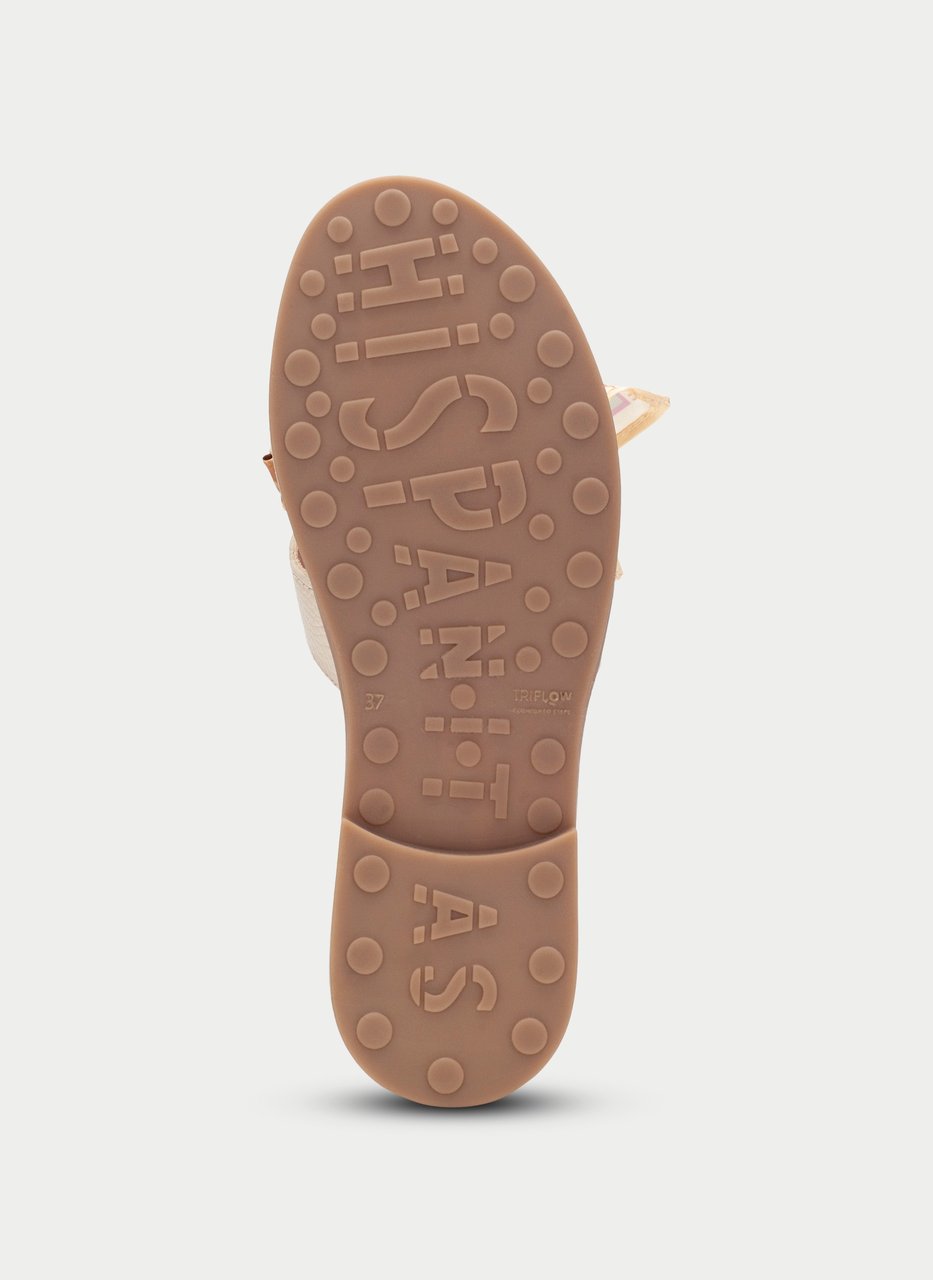 flat sandal bali cream