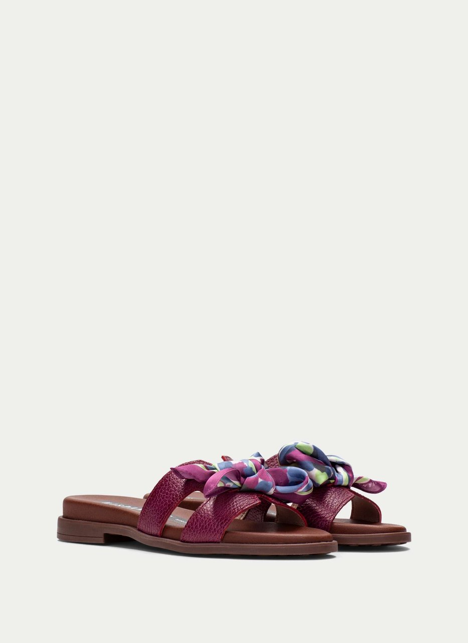 flat sandal bali cherry