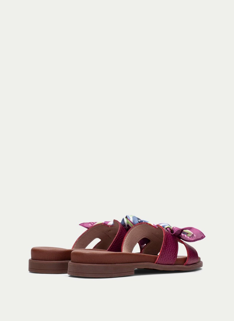 flat sandal bali cherry