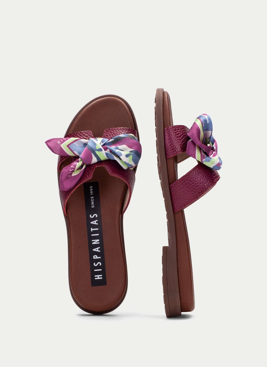 flat sandal bali cherry