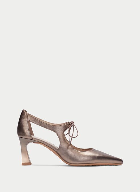schuhe absatzschuhe giorgia metal-taupe - hispanitas